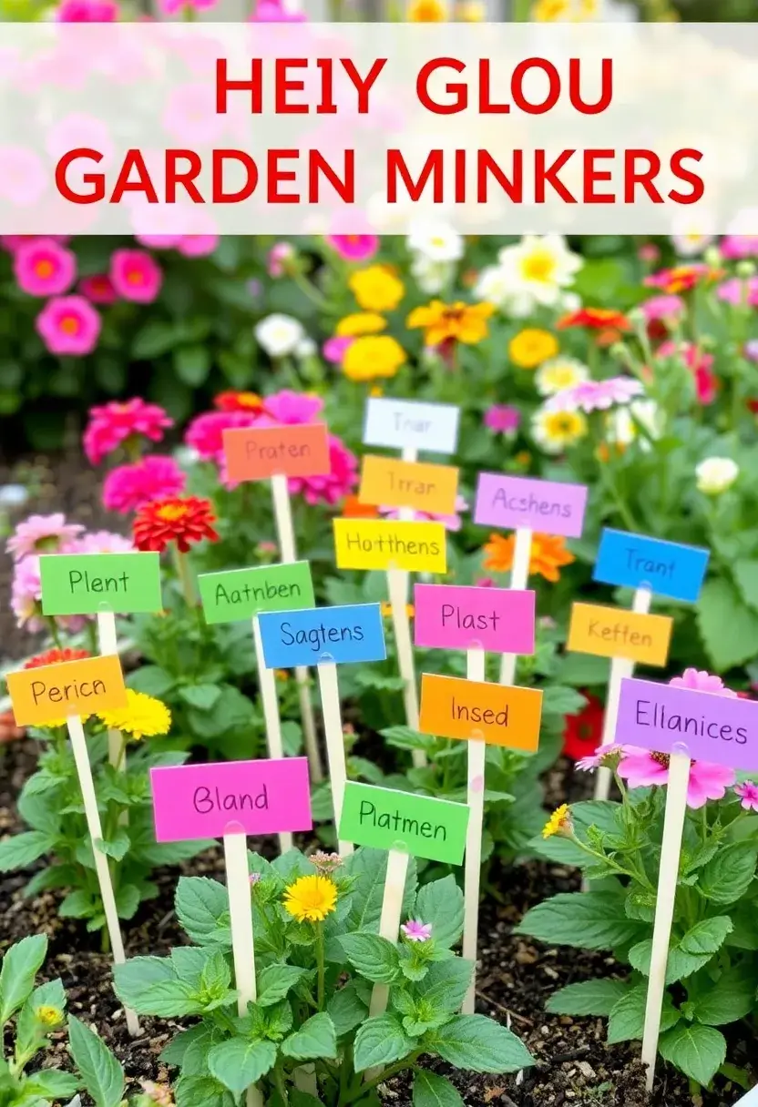 26 Hot Glue Craft Ideas That Make DIY Easy and Fun - 24. Hot Glue Garden Markers