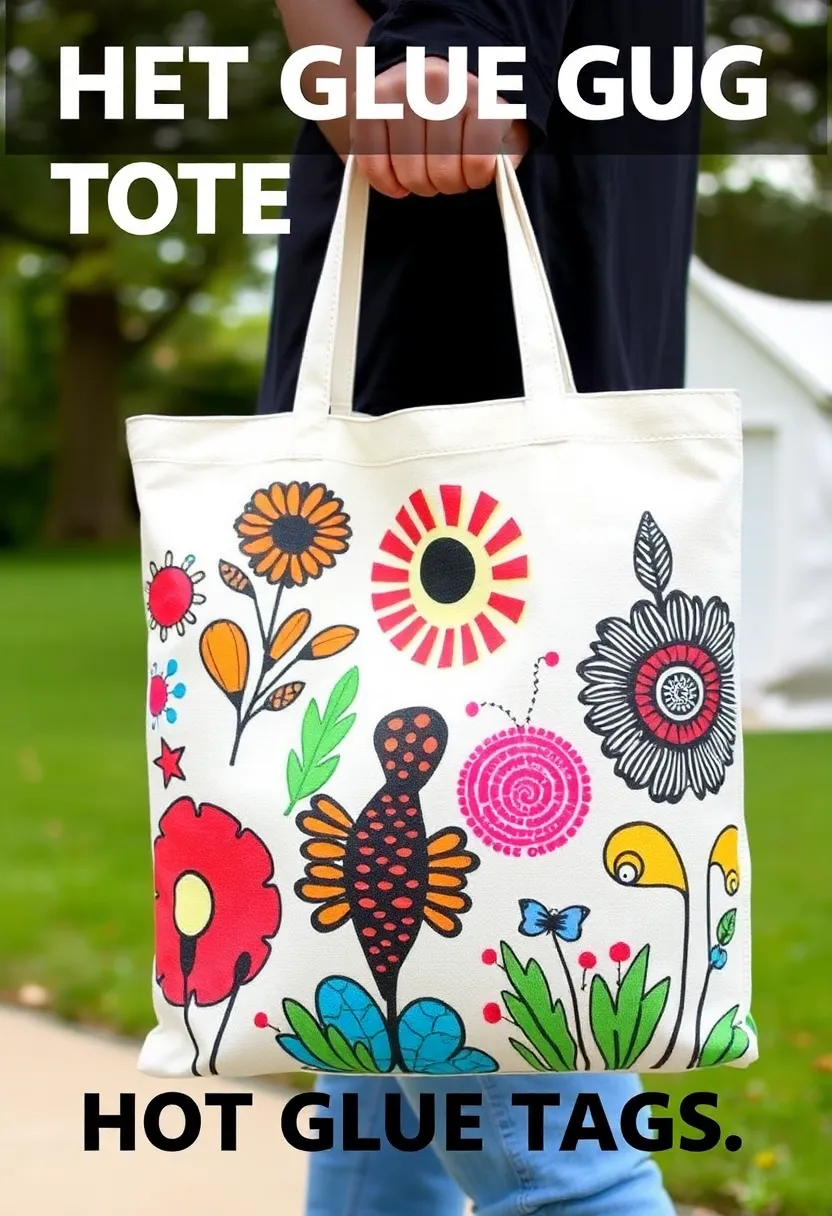 26 Hot Glue Craft Ideas That Make DIY Easy and Fun - 26. Hot Glue Totes and Bags