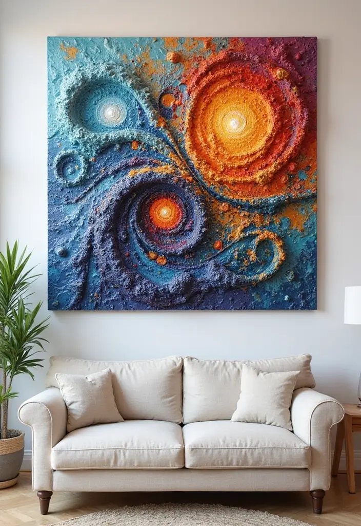 26 Hot Glue Craft Ideas That Make DIY Easy and Fun - 3. Decorative Wall Art with Glue Sticks