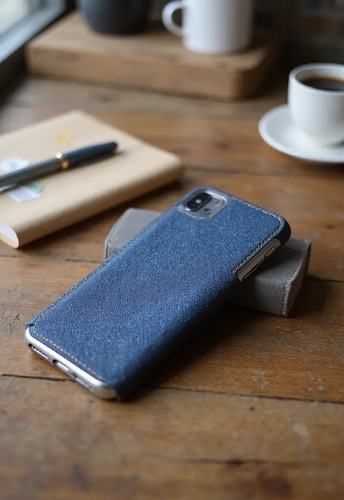 26 Jeans Decoration Ideas That Customize Your Wardrobe With Style - 13. Denim Phone Case