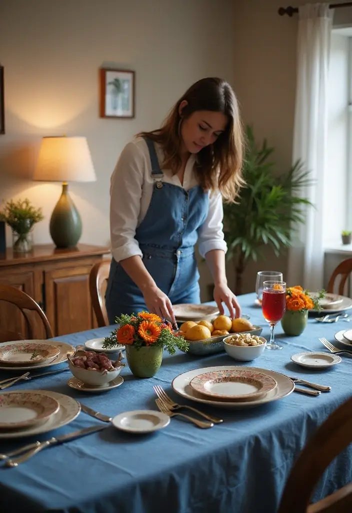 26 Jeans Decoration Ideas That Customize Your Wardrobe With Style - 17. Denim Tablecloth
