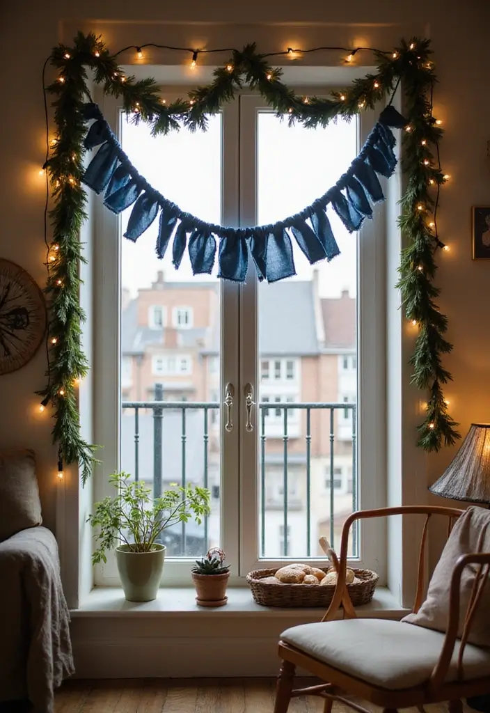 26 Jeans Decoration Ideas That Customize Your Wardrobe With Style - 20. Denim Garlands