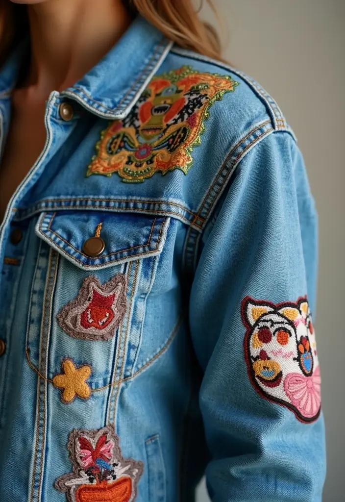 26 Jeans Decoration Ideas That Customize Your Wardrobe With Style - 3. Customized Jean Jackets