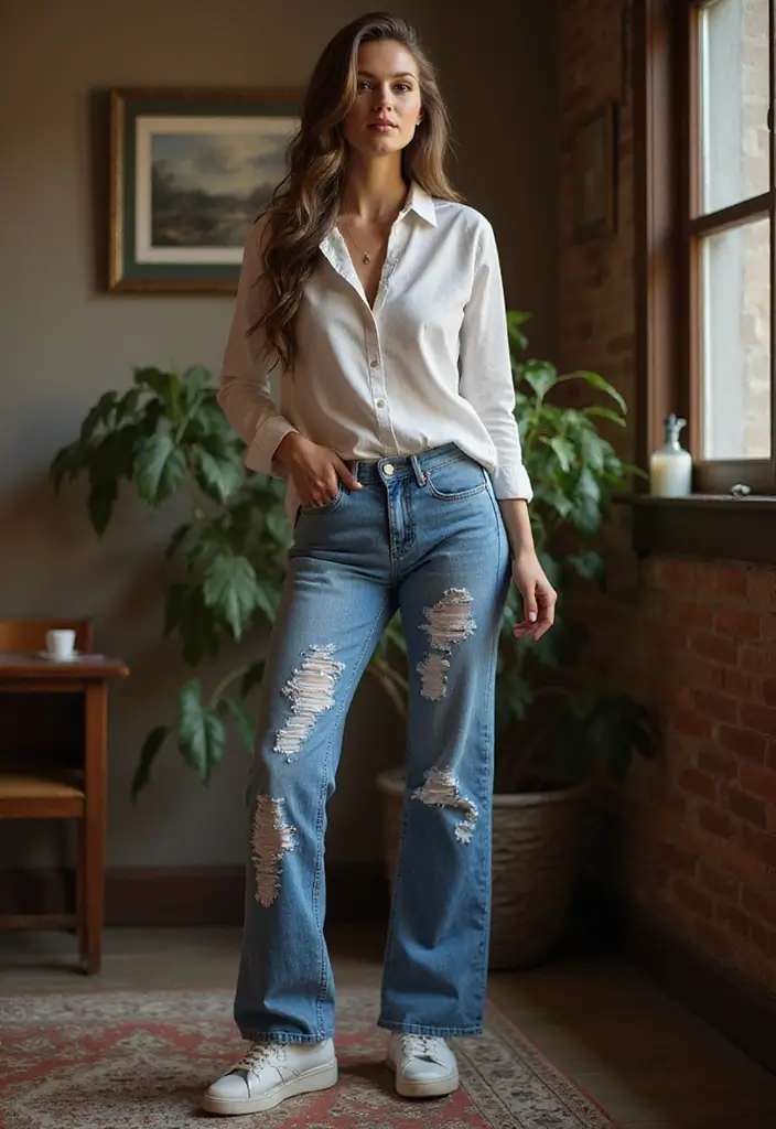 26 Jeans Painting Ideas That Customize Your Wardrobe With Style - 26. Personalized Designs