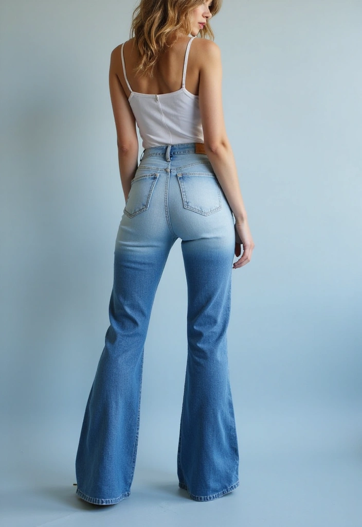 26 Jeans Painting Ideas That Customize Your Wardrobe With Style - 3. Ombre Effect