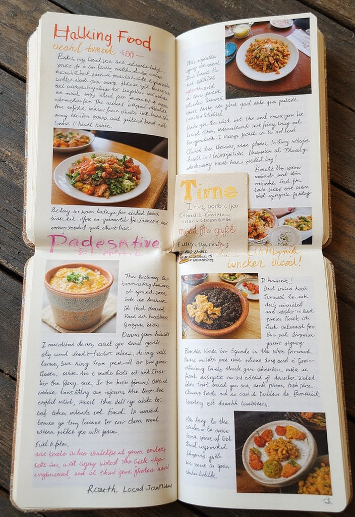 26 Junk Journal Ideas That Are Perfect For Personalized Memory Keeping - 21. Local Food and Culture Pages