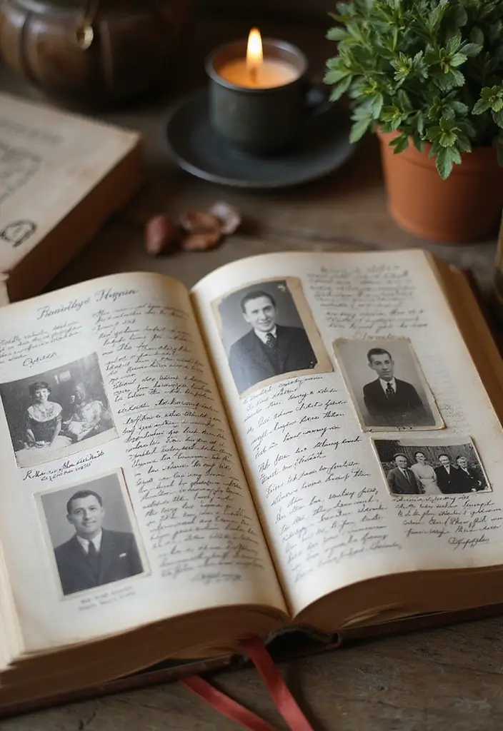 26 Mini Junk Journal Ideas That Are Cute, Portable, and Creative - 16. Family Heritage Journal