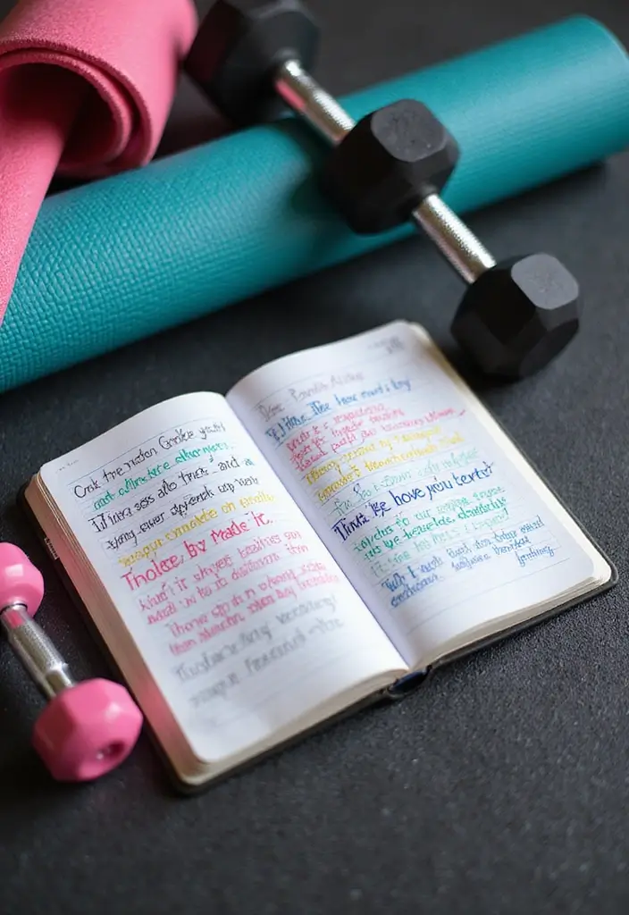26 Mini Junk Journal Ideas That Are Cute, Portable, and Creative - 17. Fitness Journey Journal