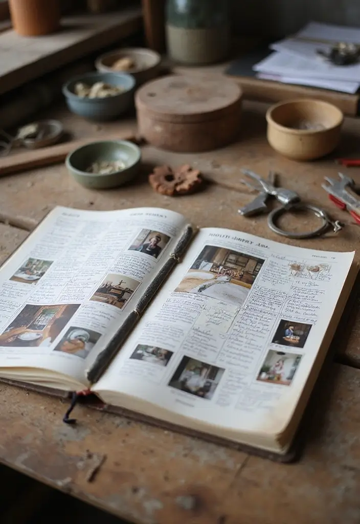 26 Mini Junk Journal Ideas That Are Cute, Portable, and Creative - 19. DIY Home Project Journal