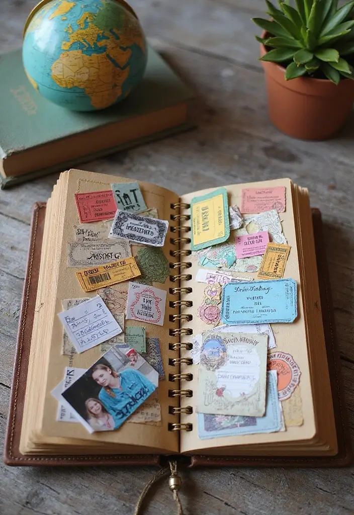 26 Mini Junk Journal Ideas That Are Cute, Portable, and Creative - 2. Travel Memory Mini Scrapbook