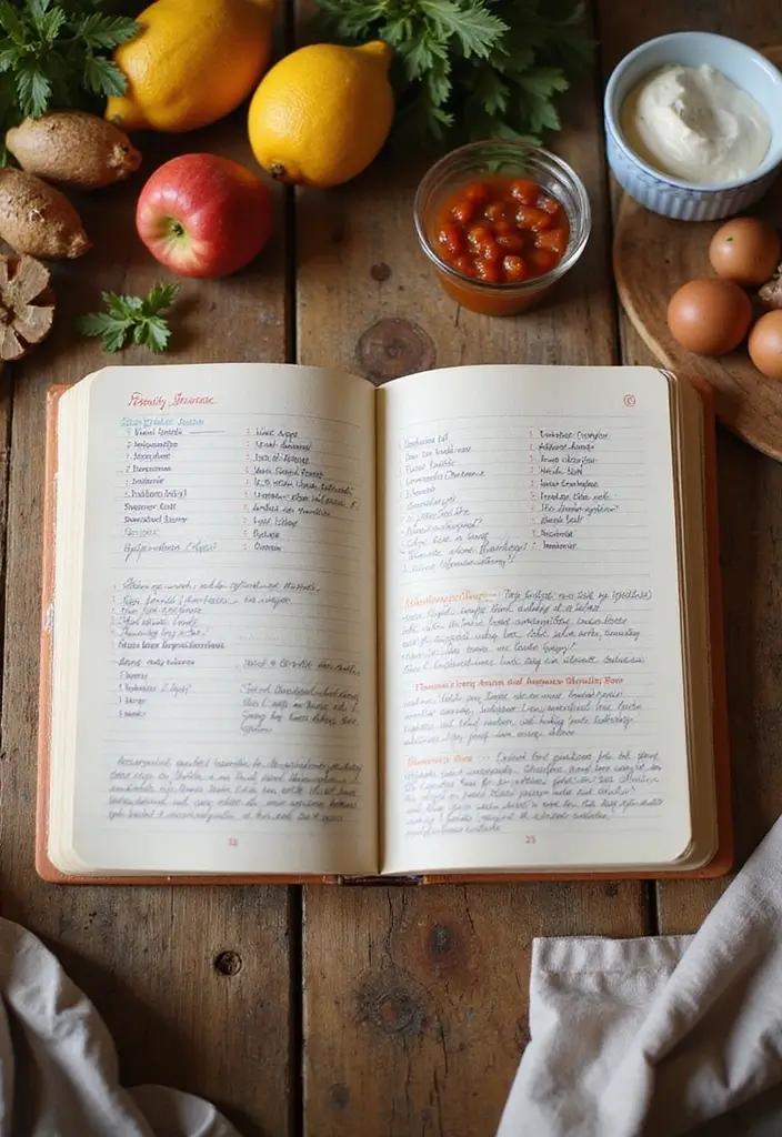 26 Mini Junk Journal Ideas That Are Cute, Portable, and Creative - 26. Family Recipe Keepsake Journal