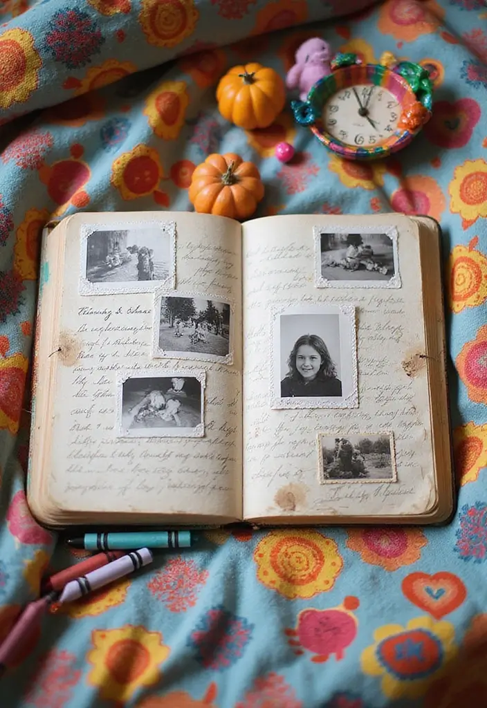 26 Mini Junk Journal Ideas That Are Cute, Portable, and Creative - 7. Childhood Memory Journal