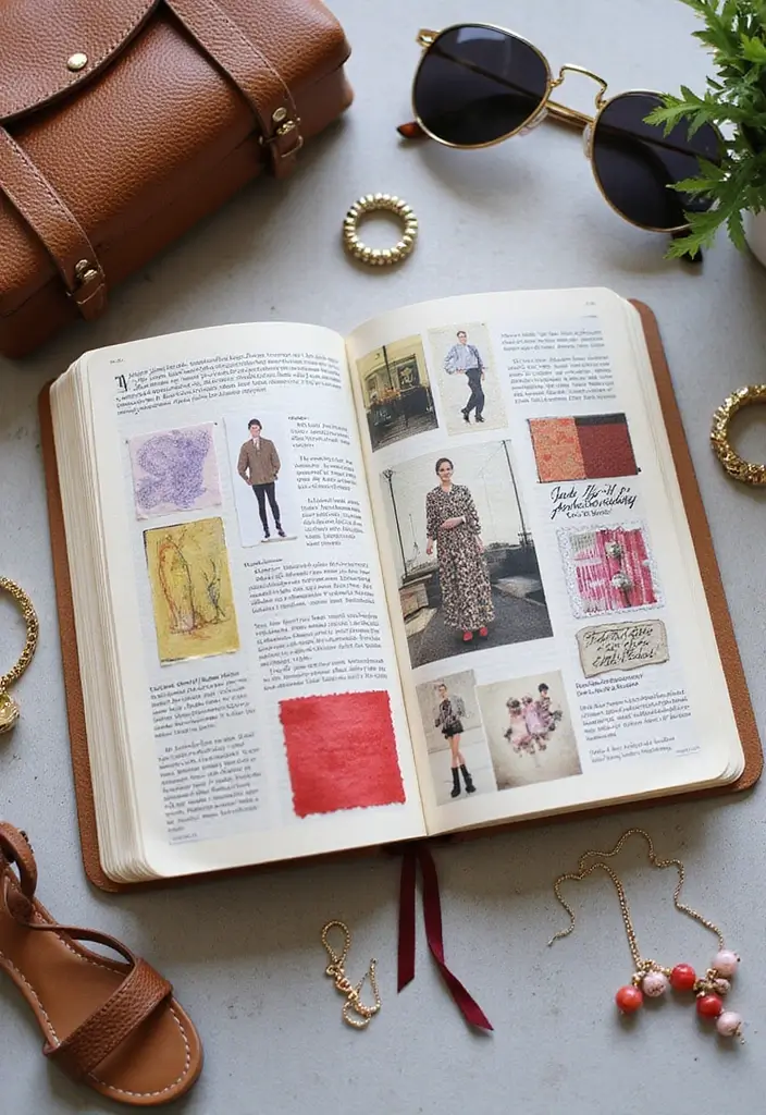 26 Mini Junk Journal Ideas That Are Cute, Portable, and Creative - 9. Fashion Inspiration Journal