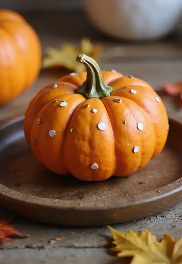 26 Mini Pumpkin Painting Ideas That Are Adorable and Perfect for Decor - 1. Classic Orange with a Twist