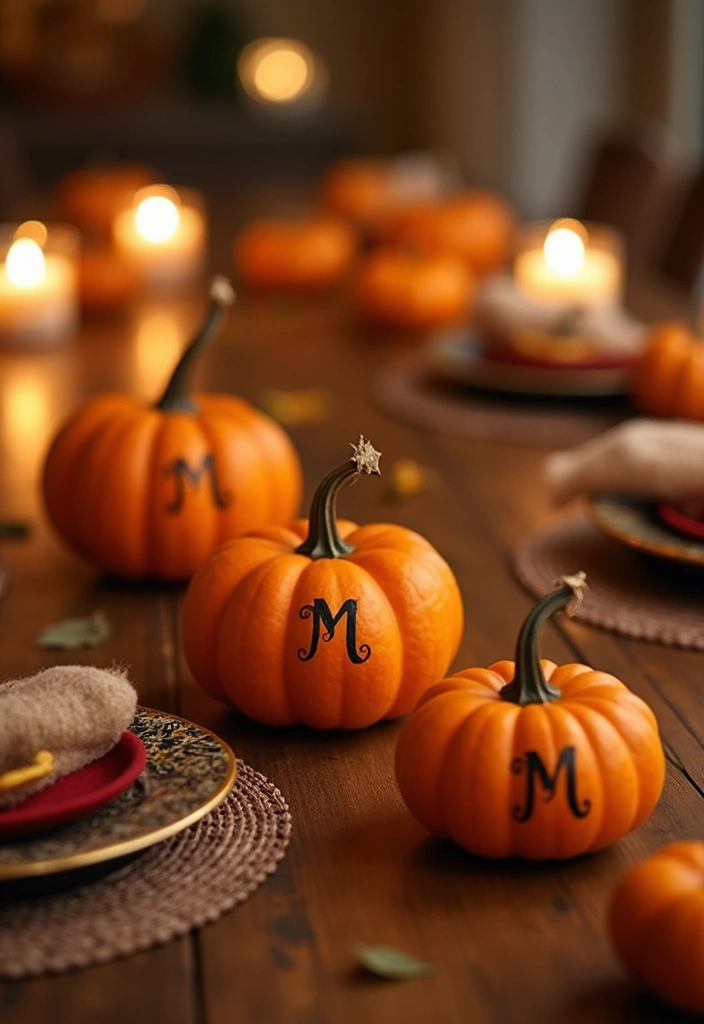 26 Mini Pumpkin Painting Ideas That Are Adorable and Perfect for Decor - 13. Personalized Touch