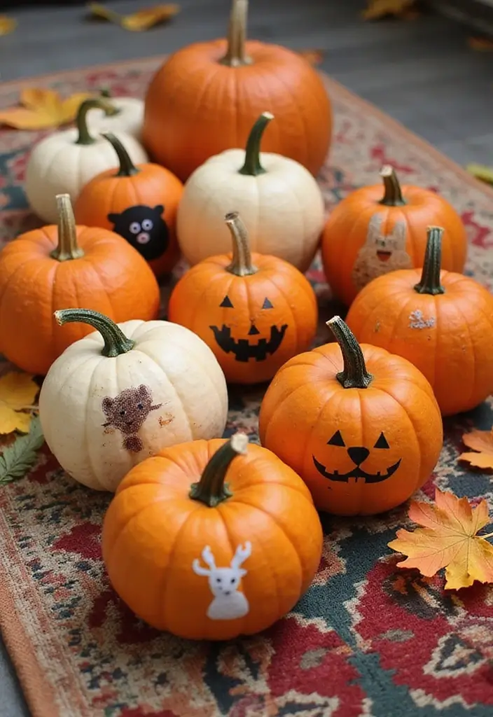 26 Mini Pumpkin Painting Ideas That Are Adorable and Perfect for Decor - 26. Animal Print