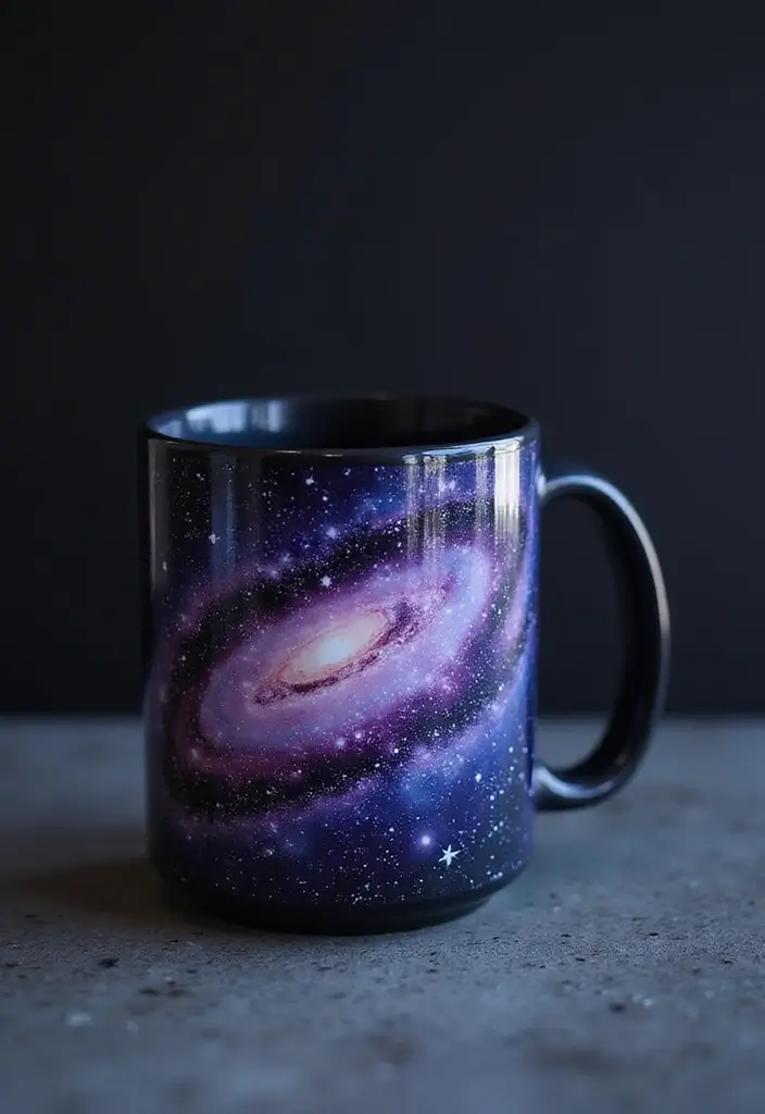 26 Mug Painting Ideas Easy That Turn Ordinary Cups Into Unique Gifts - 11. Galaxy Style