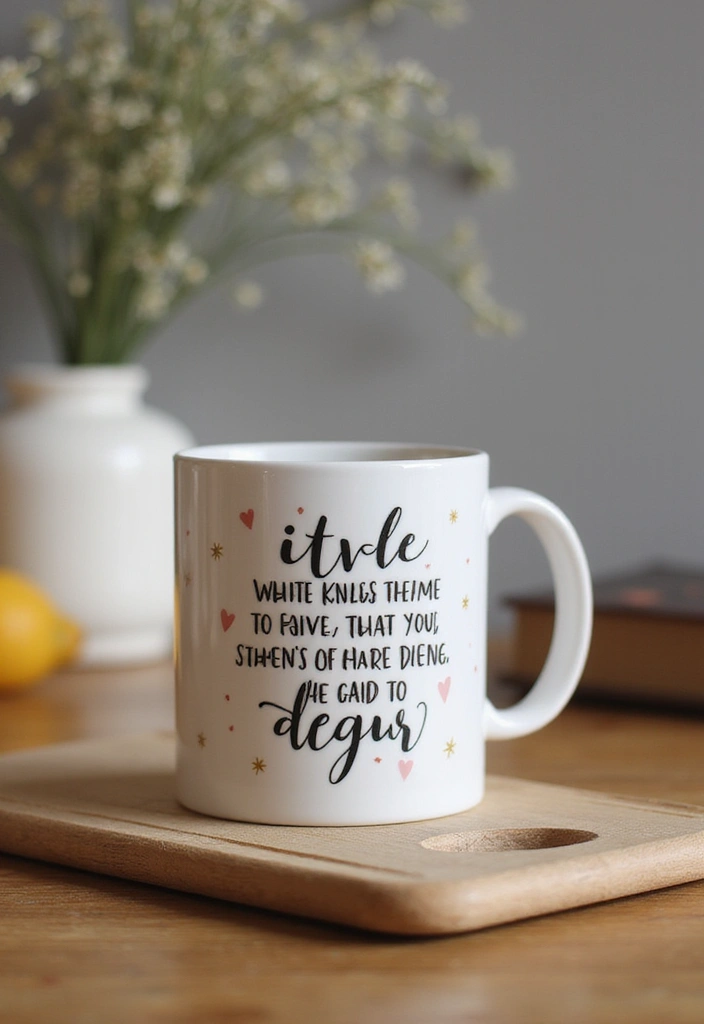 26 Mug Painting Ideas Easy That Turn Ordinary Cups Into Unique Gifts - 13. Inspirational Quotes