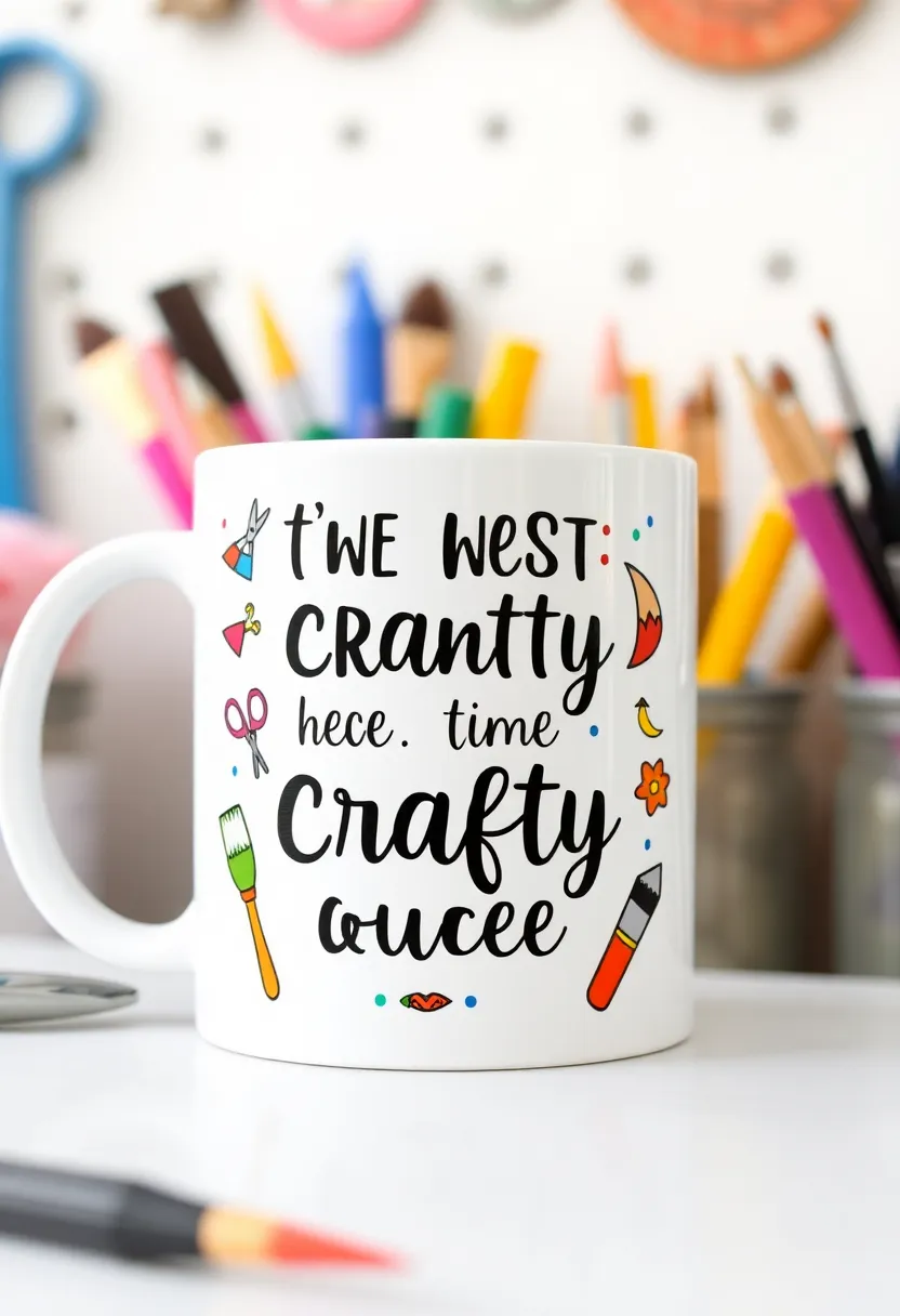 26 Mug Painting Ideas Easy That Turn Ordinary Cups Into Unique Gifts - 25. Crafty Quotes