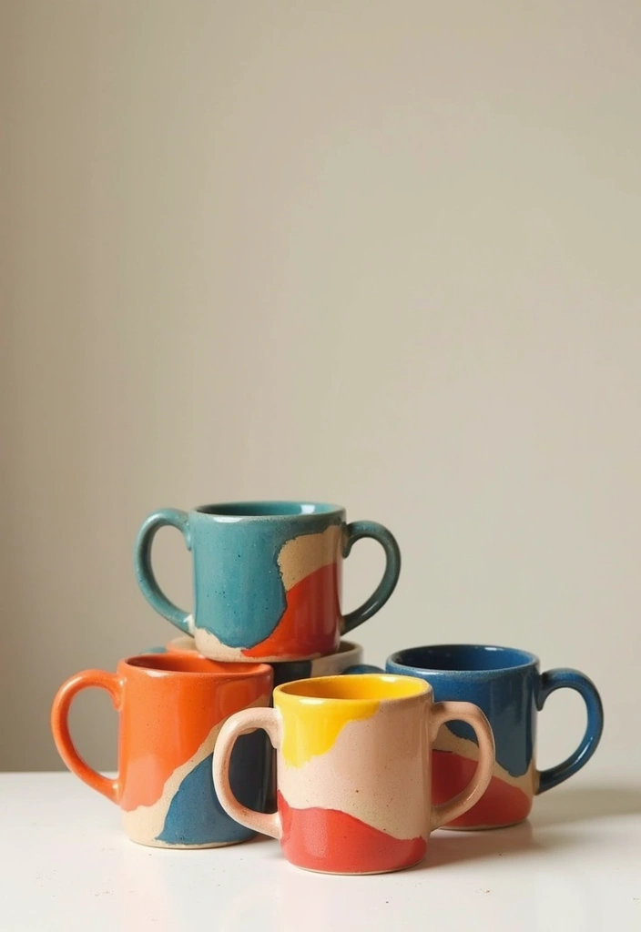 26 Mug Painting Ideas Easy That Turn Ordinary Cups Into Unique Gifts - 7. Abstract Art