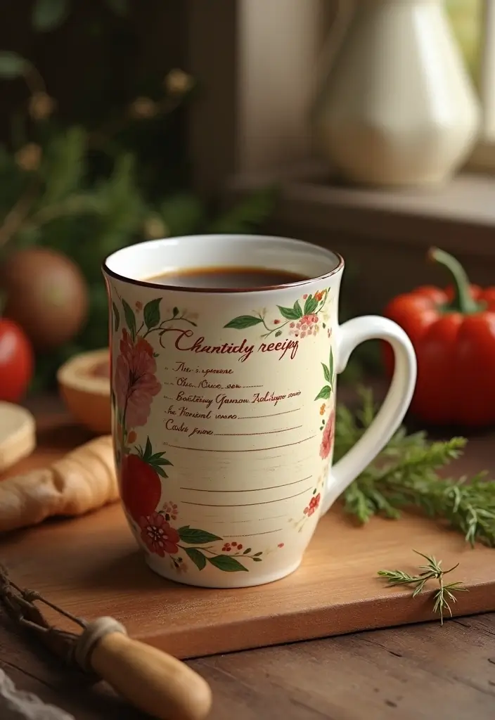 26 Mug Painting Ideas That Transform Your Drinkware Into Cute Personalized Gifts - 26. Custom Family Recipes