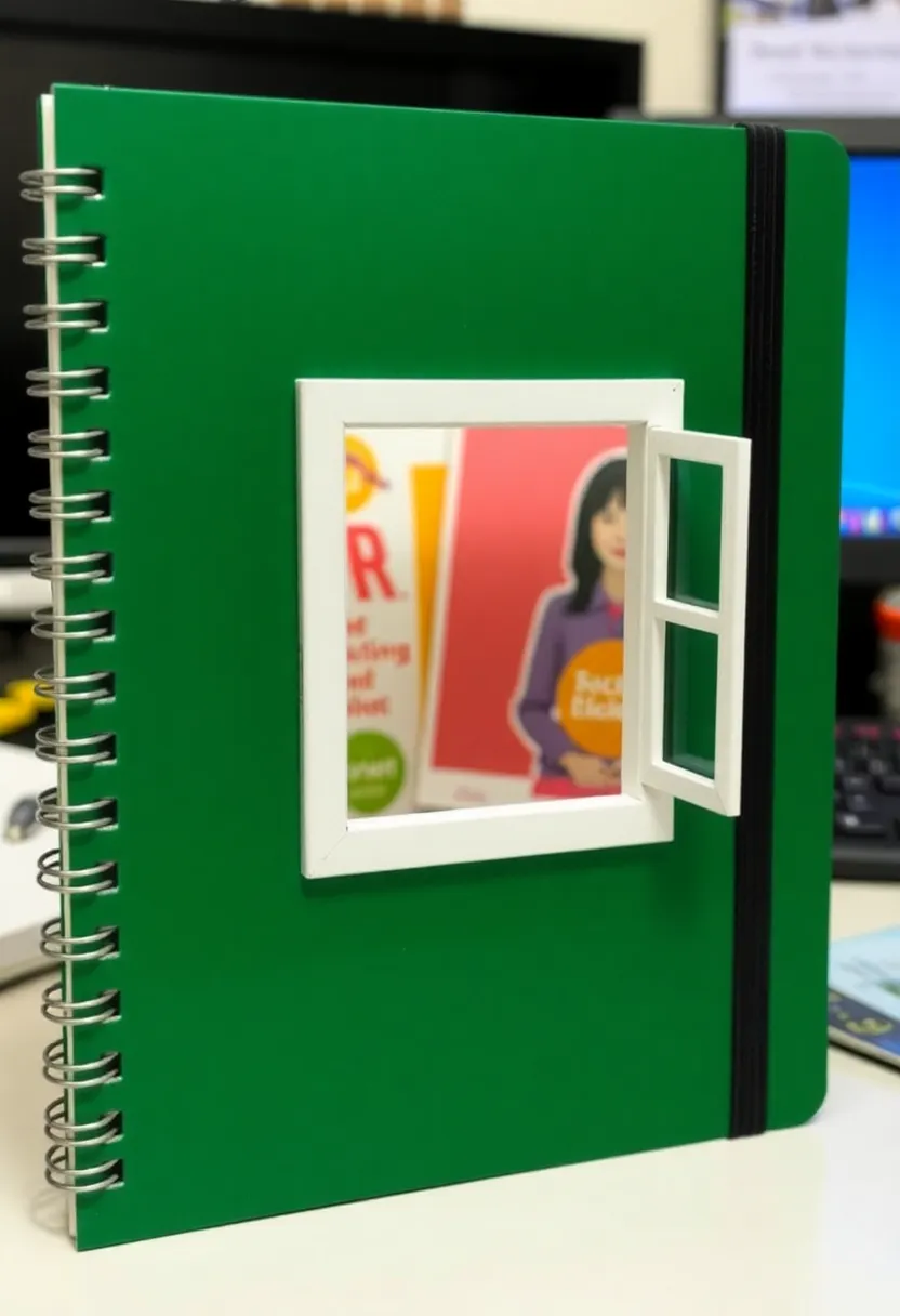 26 Notebook Decoration Ideas Cover That Make Writing Inspiring and Cute - 21. Window Frames