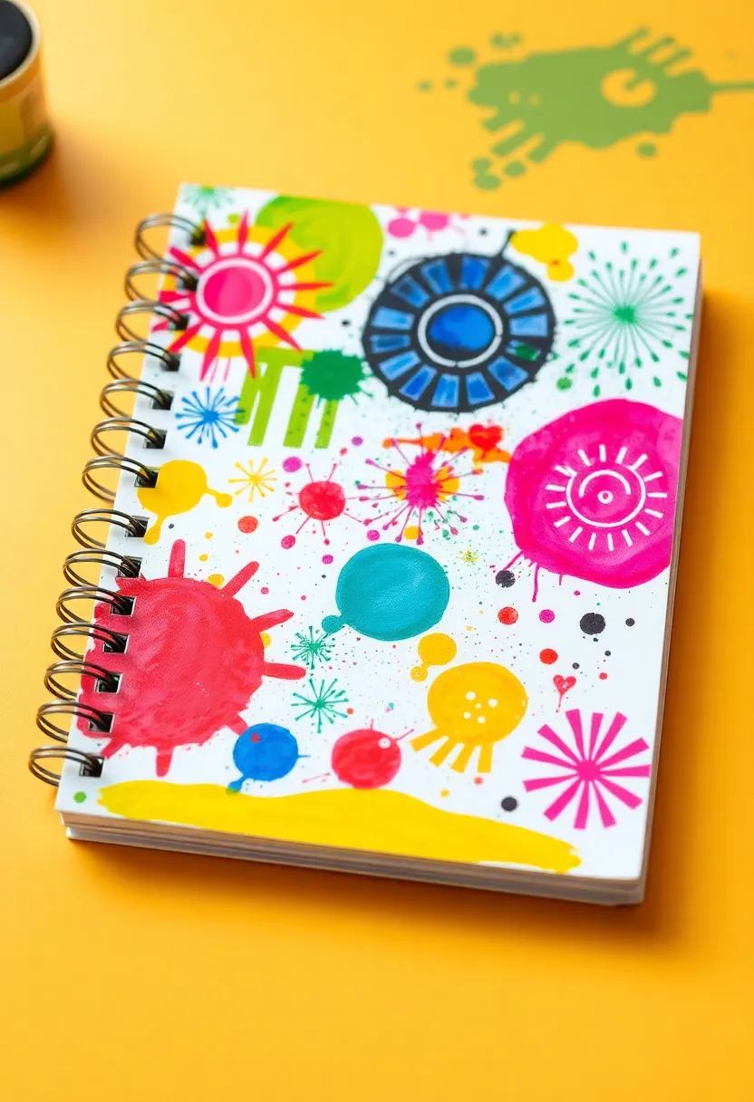 26 Notebook Decoration Ideas Cover That Make Writing Inspiring and Cute - 22. Funky Patterns