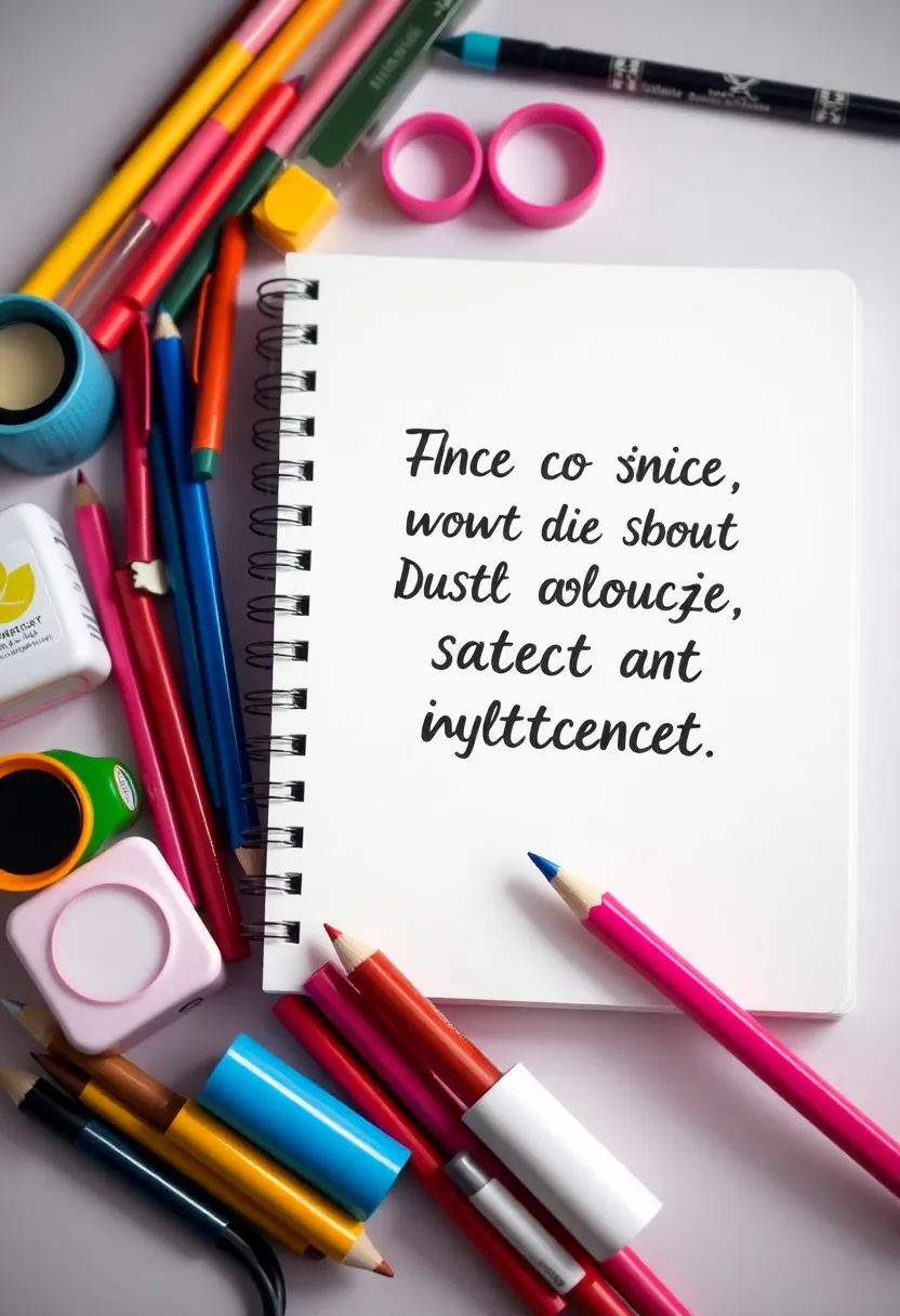 26 Notebook Decoration Ideas Cover That Make Writing Inspiring and Cute - 23. Bold Typography