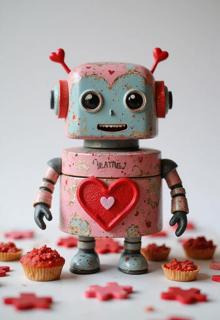 26 Robot Valentine Box Ideas That Make Gifts Fun and Unique - 24. Robot Valentine Puzzle Box