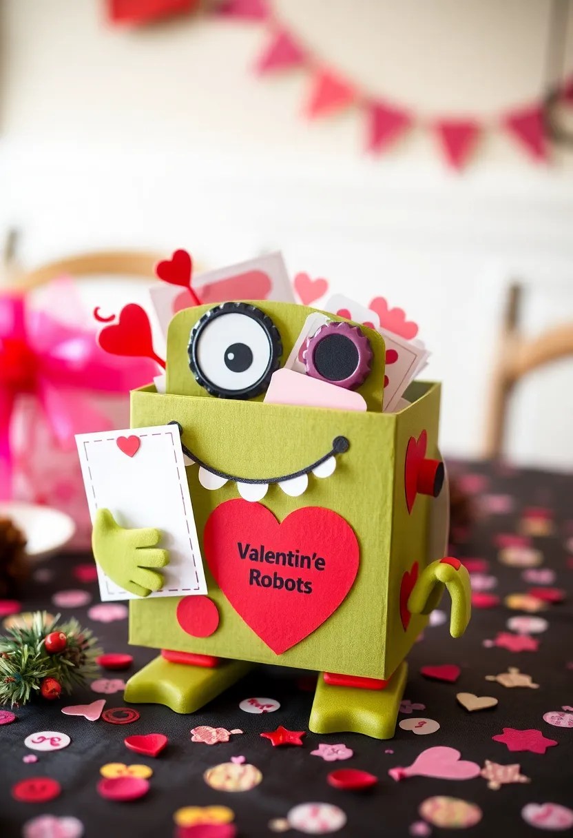 26 Robot Valentine Box Ideas That Make Gifts Fun and Unique - 25. Robot Valentine Monster Box