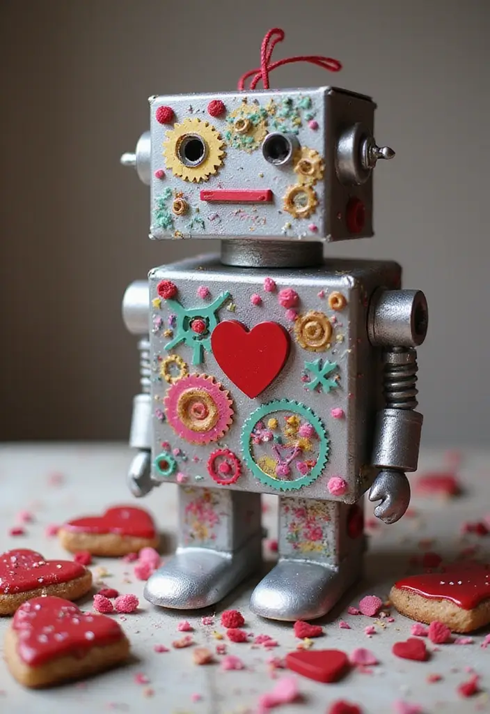 26 Robot Valentine Box Ideas That Make Gifts Fun and Unique - 5. Robot Shoe Box