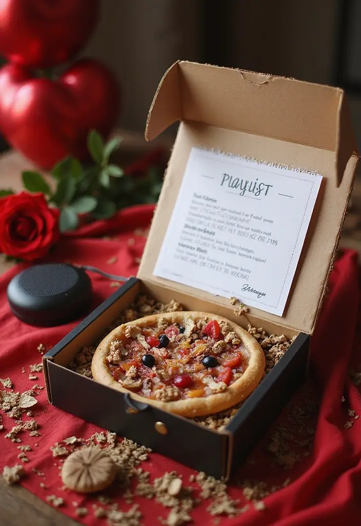 26 Romantic and Creative Valentine's Box Ideas - 15. Customized Playlist Box