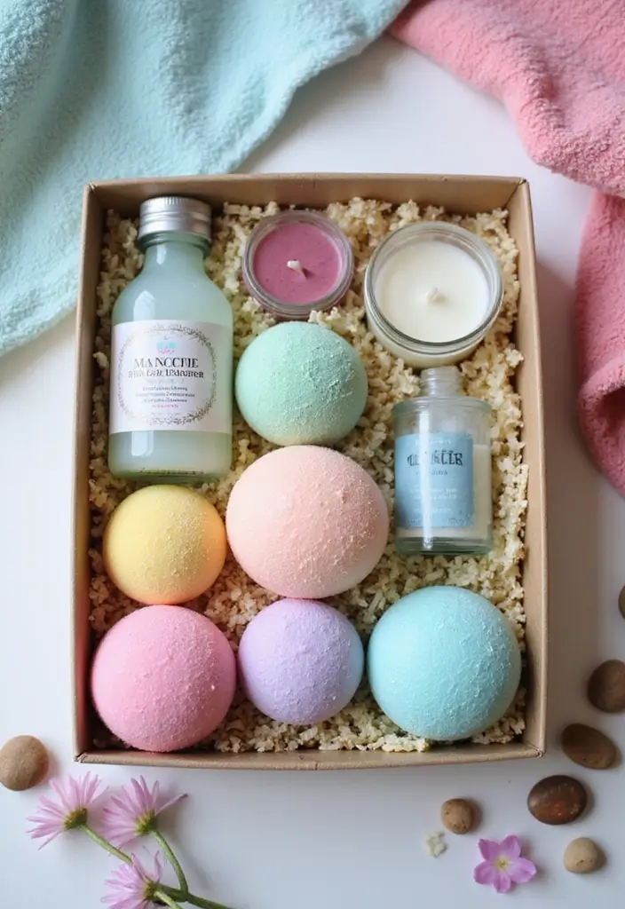 26 Romantic and Creative Valentine's Box Ideas - 5. DIY Spa Box