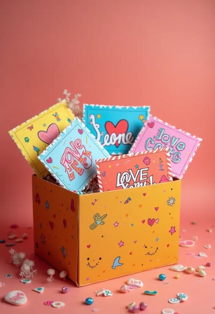 26 Romantic and Creative Valentine's Box Ideas - 9. Love Coupons Box