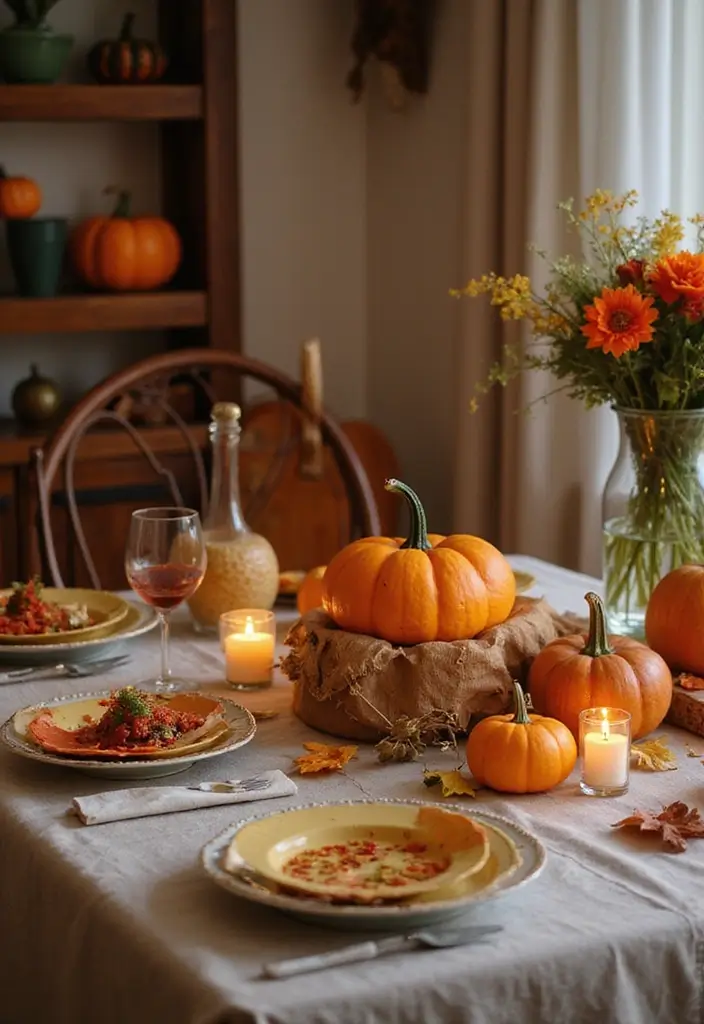26 September Craft Ideas That Celebrate The Season Creatively - 7. Autumn-themed Table Settings