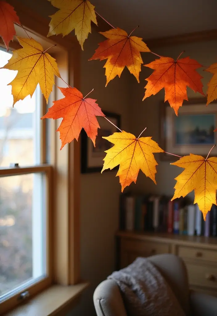 26 September Craft Ideas That Celebrate The Season Creatively - 9. Whimsical Fall Leaf Banners