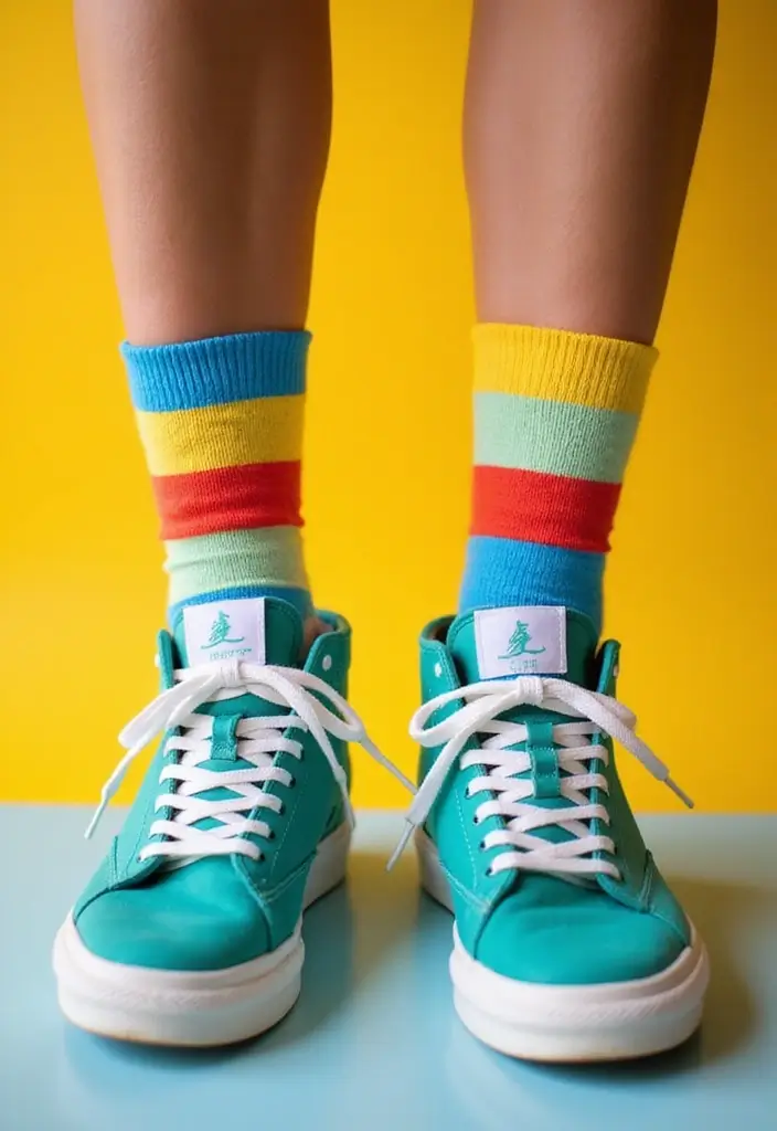 26 Shoe Decoration Ideas That Turn Footwear Into Fun Statement Pieces - 19. Playful Shoe Socks