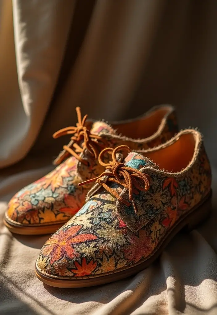 26 Shoe Decoration Ideas That Turn Footwear Into Fun Statement Pieces - 23. Fabric Collage