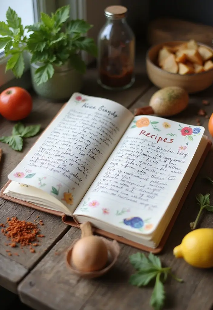 26 Small Journal Ideas That Are Portable, Cute, and Functional - 1. Mini Recipe Journal