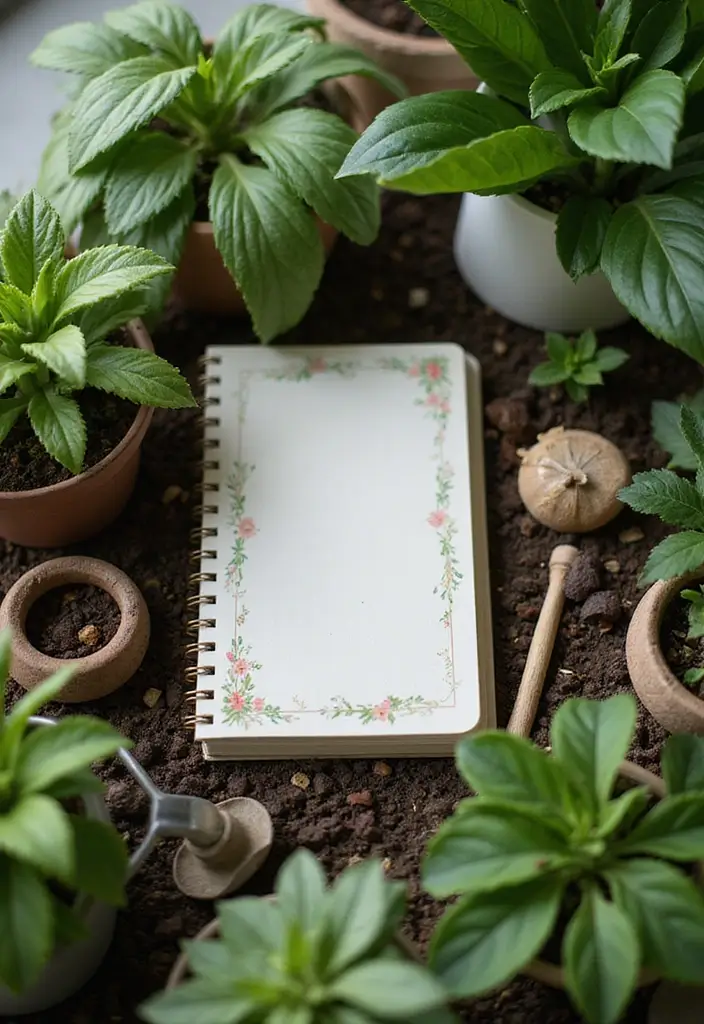 26 Small Journal Ideas That Are Portable, Cute, and Functional - 4. Plant Care Journal