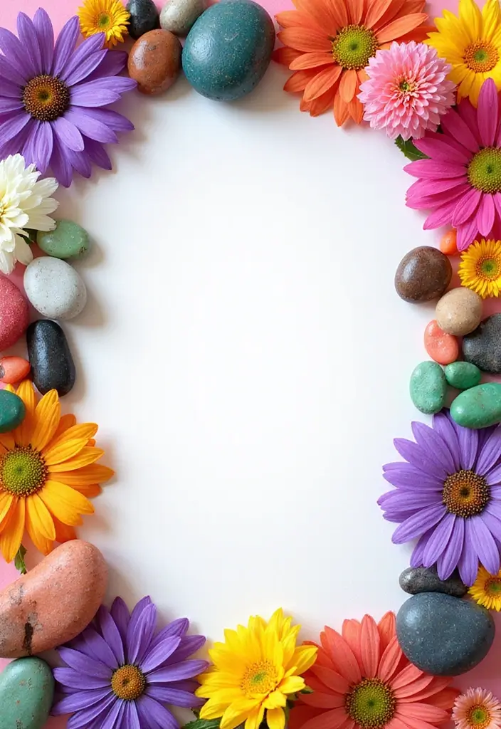 26 Spring Craft Ideas That Celebrate The Season Creatively - 11. Colorful Pebble Art