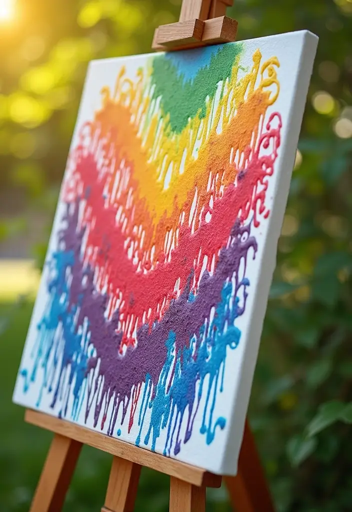 26 Spring Craft Ideas That Celebrate The Season Creatively - 14. Recycled Crayon Melting Art