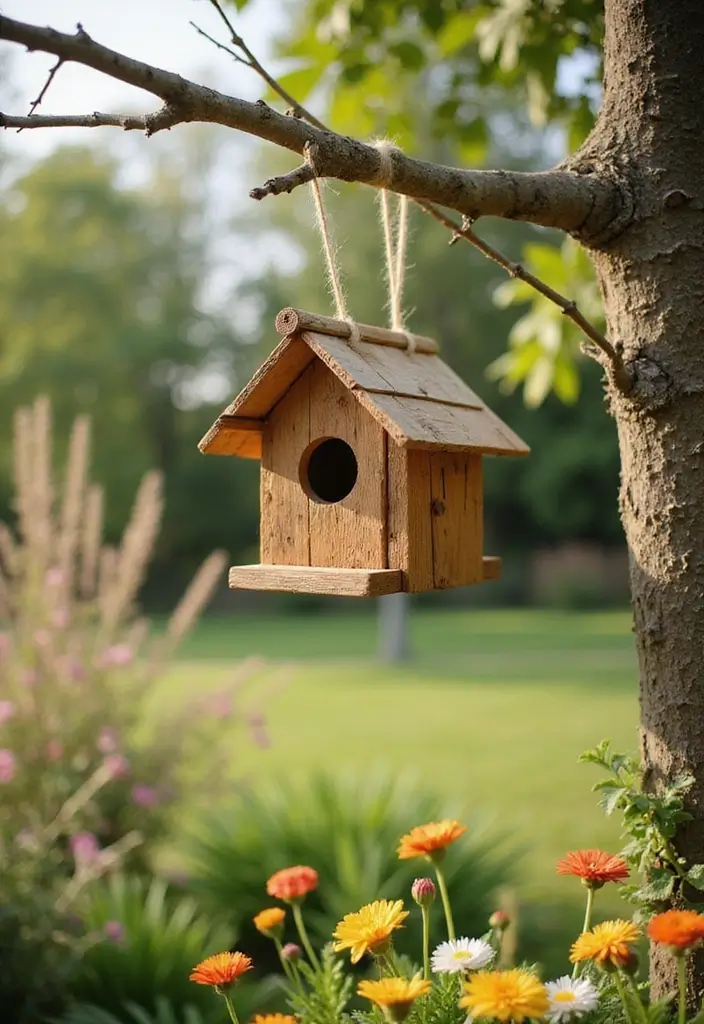 26 Spring Craft Ideas That Celebrate The Season Creatively - 19. Craft Stick Birdhouses