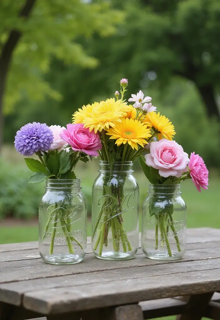 26 Spring Craft Ideas That Celebrate The Season Creatively - 2. Upcycled Glass Jar Vases