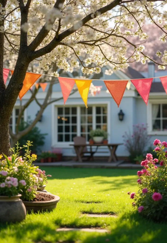 26 Spring Craft Ideas That Celebrate The Season Creatively - 7. Fabric Scrap Bunting