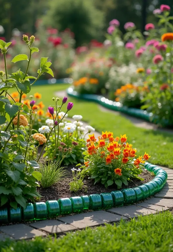 26 Waste Material Craft Ideas Creative That Inspire Reuse Projects - 11. Plastic Bottles to Garden Edging