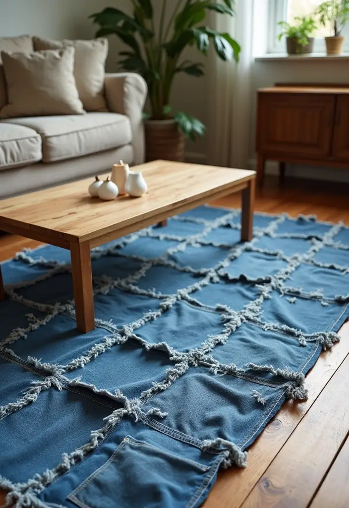 26 Waste Material Craft Ideas Creative That Inspire Reuse Projects - 13. Tattered Jeans to Rugs