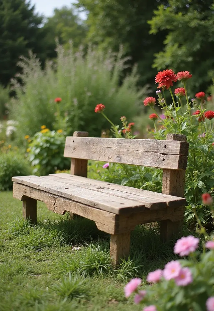 26 Waste Material Craft Ideas Creative That Inspire Reuse Projects - 5. Pallet Wood to Garden Bench