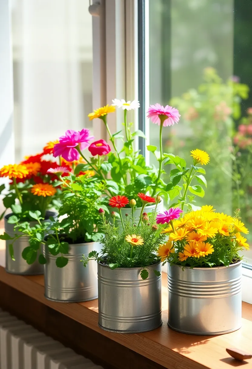 26 Waste Material Craft Ideas Creative That Inspire Reuse Projects - 6. Tin Cans to Planters