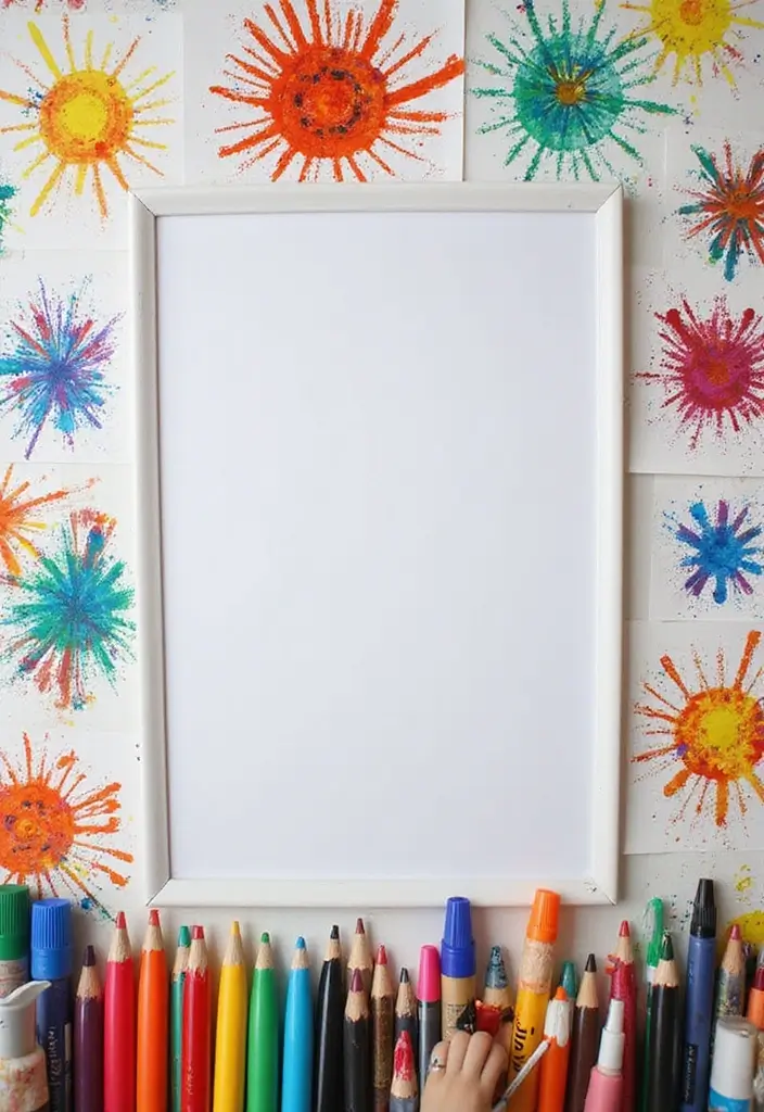 26 Whiteboard Decoration Ideas That Make Notes Fun and Colorful - 14. Artistic Graphs